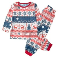 Porodična pidžama Podudaranje setova jelena Ispis Božićna obuća Pajamas Postavite odmor PJS za parove i djecu