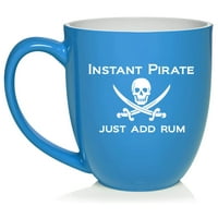 Smiješna instant gusar samo dodajte rum keramičku šalicu za kafu za nju, njega, žene, muškarce, supruga,