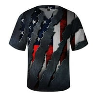Muška američka američka državna zastava Patriotska majica 4. jula Top za muškarce kratki rukav Golf