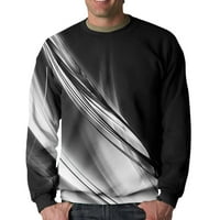 Muškarci 3D grafički pulover duksela Novelty Crewneck Duge rukave s dugim rukavima Ležerna aktivna hladna dukserica