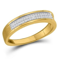 10k žuto zlato okruglo Diamond Fave BAND prsten CTTW