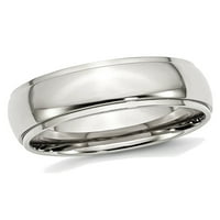 Mens Drisel od nehrđajućeg čelika rezijilirani rubni prsten za vjenčanje