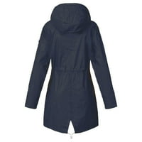 Mortilo kaputi za ženske kapute s kapuljačom od čvrstog vjetra, kaput za kaputu za ribolov jakna za penjanje na otvorenom mornaricom m