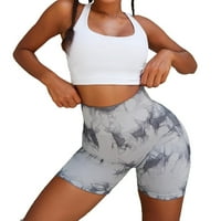 Žene ActiveWer sportske kratke hlače visoke kratke kratke hlače svijetlo sive s