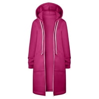 Asdoklhq Weens Plus Clearence Zip up duksev Ženska jakna za zgusnuću i runu i zimske ležerne patentne