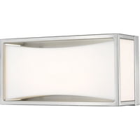 Brušeni nikl ton Završava kupaonicu Tanity 10 široko smrznuta bijela akrilna sjenila čelik LED-integrisano svjetlosno mesto