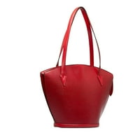 Ovjerena korištena Louis Vuitton Epi Saint-Jacques ramena torba tota kastiljana crvena kožna ženska