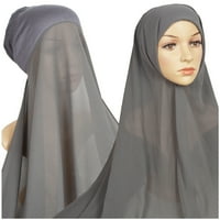 Koaiezne Žene Ležerne prilike pune boje multibolor hidžab zavoj