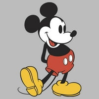 Djevojkov Mickey & Friends Mickey Mouse Velika pozira grafički grafički tee atletski heather malen