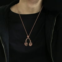 Ogrlice za žene Muzičke slušalice Privjesak za slušalice Europska i američka modna muška ogrlica za