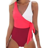 Blok u boji Jedan kupaći kostim za mršavljenje visokim strukom jednodijelni kupaći kostim za bazen plaža
