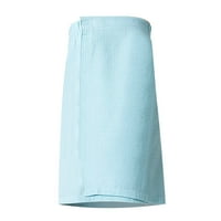 Ženski ručnik za kupanje, ženska vafle-spa tijelo za vafle s podesivim zatvaračem svjetlo bluel