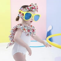 Djevojka za djecu Jedan kupaći kostim Djevojkom Elegantni sunčani kupaći kostimi kupaći kupaći kupaći kupaći kostim, 6-meseci, cvjetni