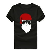 Paptzroi crtani kratki rukav Santa Funny majica Muška modna majica O-izrez