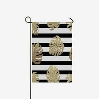 Ljetno zlato tropsko palmilo od lišća sa prugama ukrasnoj zastavi za zastavu Baner za zastavu Baner za želju zabavnog vjenčanog dvorišta Početna Dekor 12 18