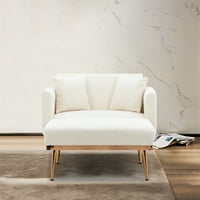 Akcentna stolica, moderna baršunasta ležaljka sa jastucima, tapacirana jednokrasna kauč na razvlačenje