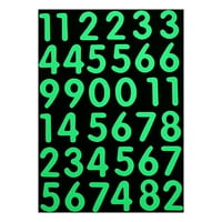 JPGIF Svjetlosni brojevi Engleski slovnosti Svjetlosne naljepnice Odvojive fluorescentne ukrasne zidne