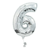 FUN Express - 6 u obliku miralnog balona za rođendan - zabavni dekor - baloni - Mylar Balloons - rođendan - komad