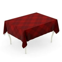Škotski Lumberjack Checkeriran dijagonalni plaćeni uzorak uzorak crvene tamne vinjete crna F Stolcloth stolni stol poklopac kućnog dekora partije