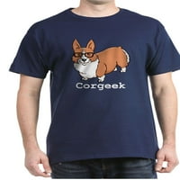 Cafepress - Corgeek tamna majica - pamučna majica