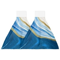 Plava gradijentna ploča za vodu za vodu Kuhinjski ručnik za ručnik jake upijajuća ručnik ručnika ručnika za pranje ručnika
