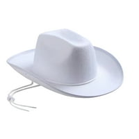 Chaolei White Cowboy Hat Western kaubojski šešir bijeli šešir za muškarce Ženska zabava