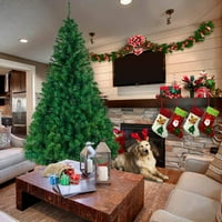 7. FT božićno drvcu s podružnom, umjetnom šarkama božićnog stabla Xmas Dekoracija s metalnom bazom,