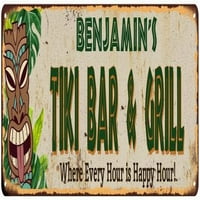 Benjamin's Tiki Bar & Roštilj Metalni znak Dekor 106180040038