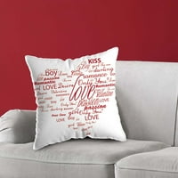 Xinqinghao Početna Tekstil Jastuk Pismo Ispis Valentinovo Bacanje jastuka Love Rose Sofa jastuk 45 *