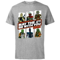 Lovci na ratovima Star Wars Maja 4. Budite s vama - pamučna majica kratkih rukava za odrasle - prilagođeno-atletski