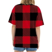 Košulje kratkih rukava za žene kratki rukav bluze Redovne fit t majice Pulover tees vrhovi plairani