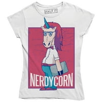 NerdyCorn Funny Nerd Unicorn - Funny Lover Lover Ženska majica