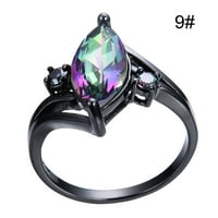 Keusn cirkon retro šareni nakit prsten gema vječni angažman vjenčani prsten w