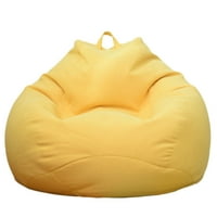 TALUS Čvrsta boja Trpe Lazy Lounger Barm vrećica Sack stolica za kauč na kauč za prašinu ukras žuti