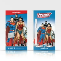 Dizajni za glavu Službeno licencirani Superman DC Comicbook Art Red Logo Splatter kožne knjige Novčani