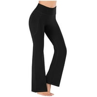 Yoga hlače Žene vježbaju gamaše fitness sportski trčanje joga atletske hlače crna + l