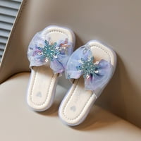 Nestrovalne djevojke djevojke sandala djevojka sandale ljetne papuče djece djevojke luk flip flops rhinestone