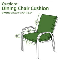 Boemski vanjski dvorište sa dnevnim boravkom sjedištem za ljuljanje stolica jastuk sa kravate mekani stolica za trpezarije za trpezariju jastuka-leđa memorijska pjena, bez klizanja
