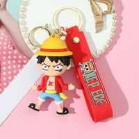 Monkey D Luffy silikonski privjesak, anin mornike PVC privjesak za ručni prsten, sa držačem