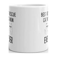 Najbolje spašavanje mačaka mama ikad kafa čaj keramički šalica Poklon radnog kupa