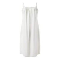 Haljine za žene Ljetna casual haljina Solid Halter haljina bez rukava ispod koljena labave haljine bijeli