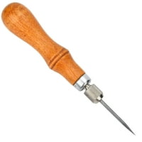 Ručica od drveta Čelični alat za šivanje ručne ručne ručni alat za kožu, udoban za prestanak, rupa za lijevanje i guste materijale