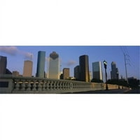 Panoramske slike PPI78082L Pogled sa niskim kutom na zgradama Houston Texas USA Poster Print panoramskim