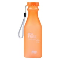Čišćenje boca za vodu 550ml plastična čaša za boce prozirna mat prenosiva nije lako razbiti čah vode na otvorenom sportskim putničkim vodom prenosni narandžasti
