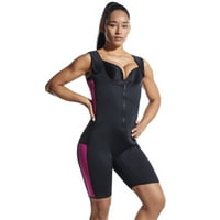 Ženski oblini bodysuits skulptivni znoj podržava prsluk korzet hlače za oblikovanje joge crne m