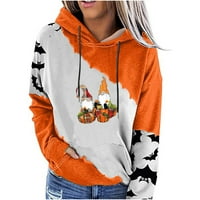 Ženska modna Halloween tiskana labava bluza s dugim rukavima Ležerne tipke Dukseri HOODIES HOT8SL4867226