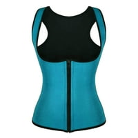Wofedyo Fitness korzet Sport Body Shaper Vest Ženski struk Trainer Workout Bras za žene Tamno plava 3xl