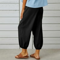 Hlače za žene Dressy Ležerne prilike sa visokim strukom širokim nogama dugih pantalona sa džepom udobne