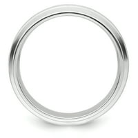 Carat u Karatsu Sterling Silver široki bend četkani ravna ždravila rubne maštovite prsten veličine -11