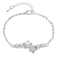Dainty Star narukvica od srebra sa rođenim cirkonijom, rođendan nakit poklon za djevojke majčine dane pokloni za žene mama